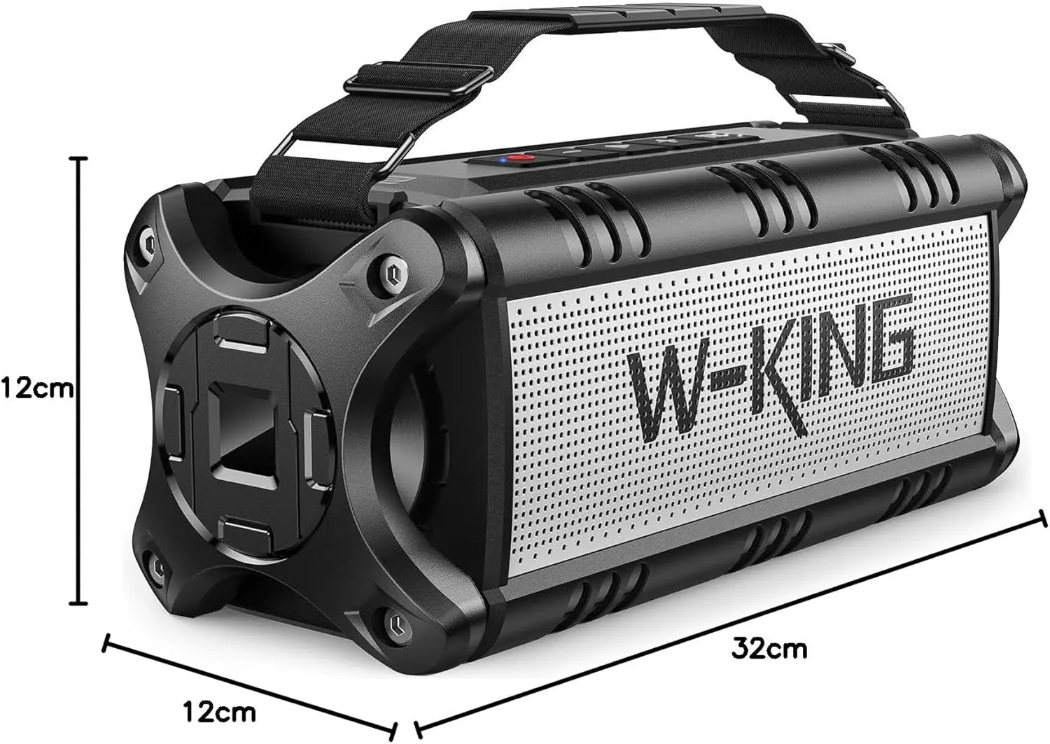 90W Max Bluetooth Speaker, IPX6 Waterproof Speakers, Loud Portable Outdoor Speaker Wireless, Deep Bass, Hi-Fi Audio, 40H Playback, Power Bank, Stereo Pairing, EQ, TF, Large Boom Box for Party