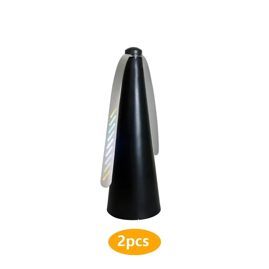 Outdoor Fly Bug Repeller Kitchen Dining Table Meal Pest Fan Desktop Tabletop Electric Battery Operated Food Protector Tool