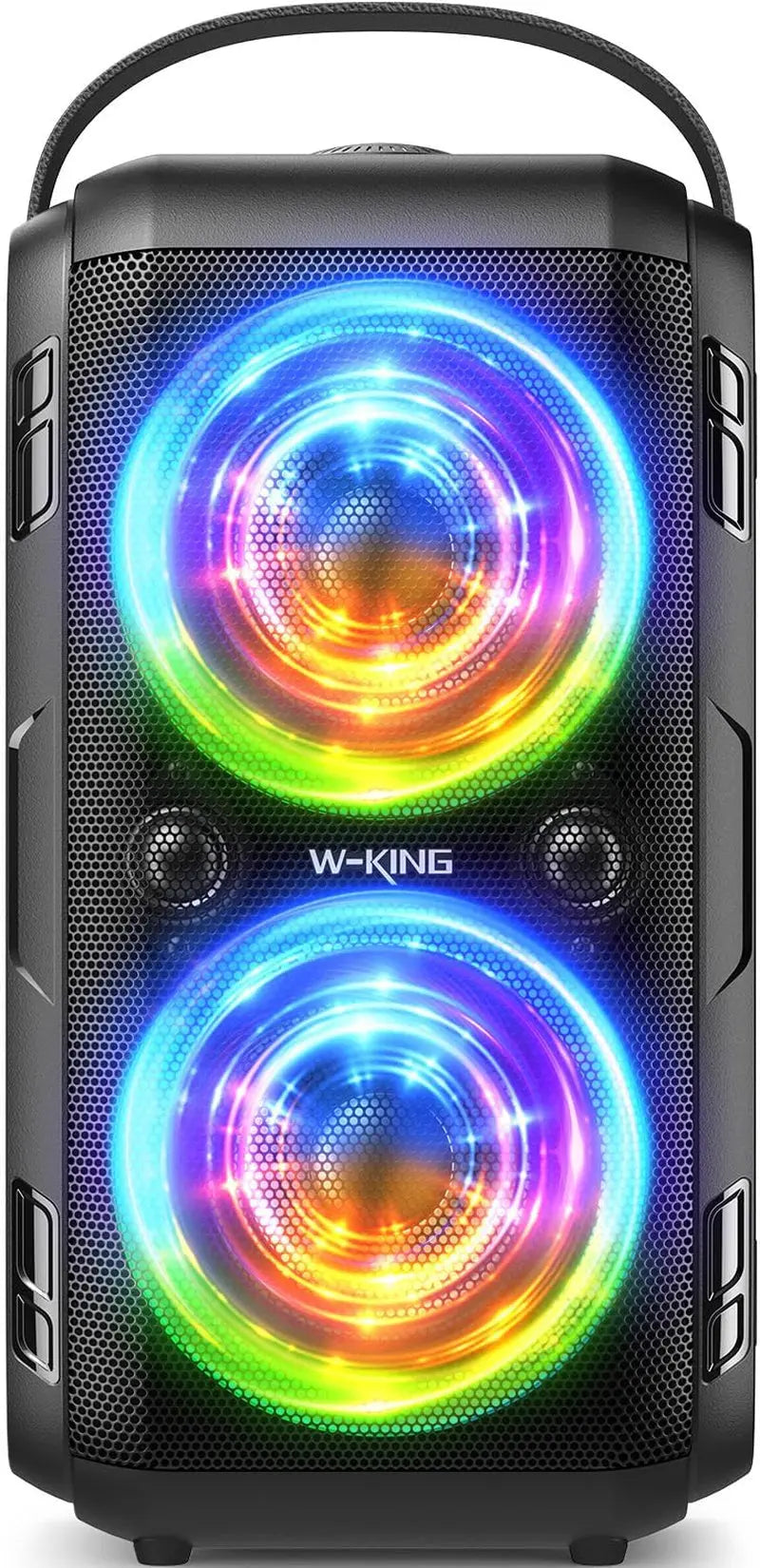 Bluetooth Speaker Loud- (180W PEAK)80W Super Bass, Huge 115Db Sound, Portable Party Wireless Outdoor Speakers/4 Drivers(2*4.04'' Woofer)/Light, IPX5 Large Speaker, 24H, U-Disk, TF Card, AUX, EQ