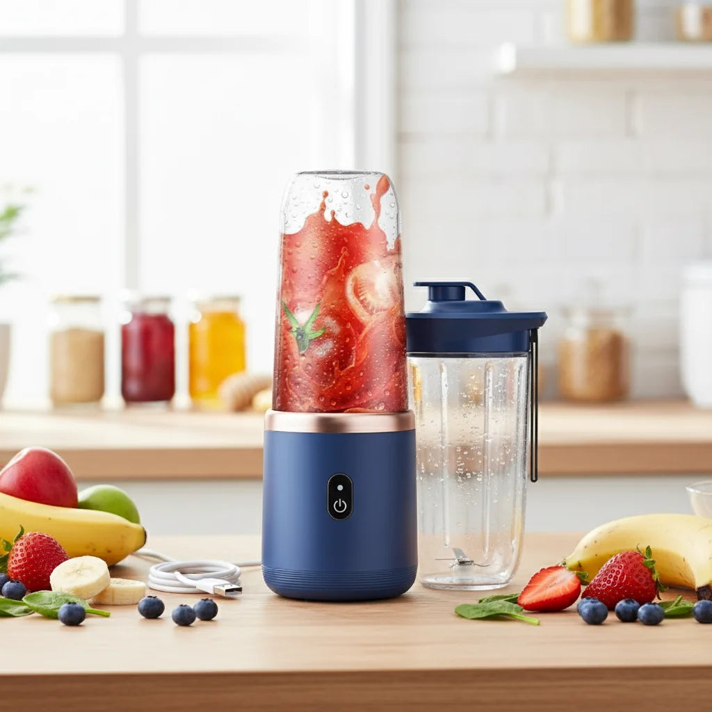 On the go juice blender