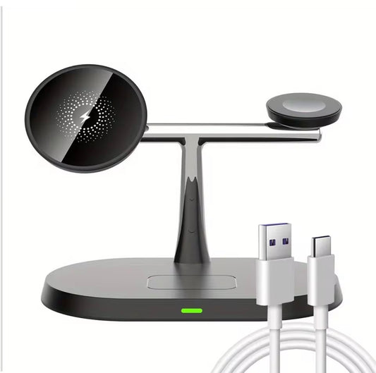 30W 3 In 1 Magnetic Wireless Charger Stand