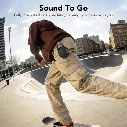 Portable Bluetooth Speaker, Mini Outdoor Bluetooth Speakers with HD Sound, LED Power Display, Big Pro Sound with Punchy Bass,Integrated Carabiner, 25H Playtime, RGB, TWS ,For Outdoor/Party/Travel